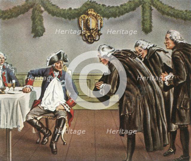 Frederick the Great and the men from Greiffenberg, 1784, (1936). Creator: Unknown.