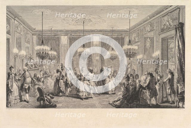 Le Bal Paré, 1774. Creator: Antoine Jean Duclos.
