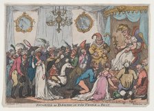 Votaries of Fashion in the Temple of Folly, August 25, 1808., August 25, 1808. Creator: Thomas Rowlandson.
