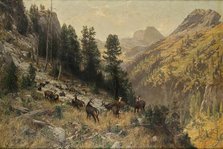Autumn in the high mountains, 1887. Creator: Julius Arthur Thiele.