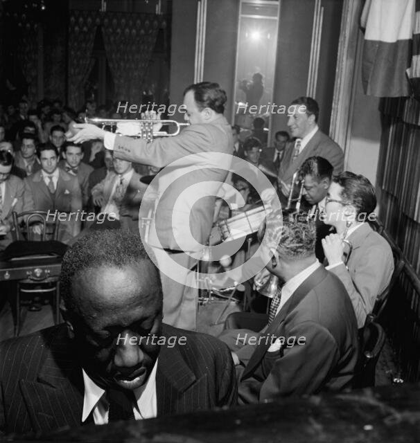 Portrait of James P. (James Price) Johnson, Marty Marsala, Albert Nicholas...Webster Hall, NY, 1947. Creator: William Paul Gottlieb.