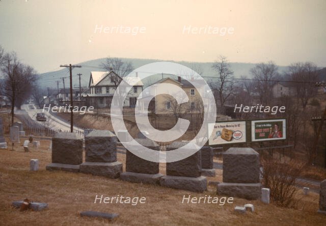 Cemetery at edge of Romney, West Va., 1942. Creator: John Vachon.