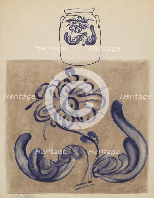 Jar, probably 1937/1938. Creator: Yolande Delasser.