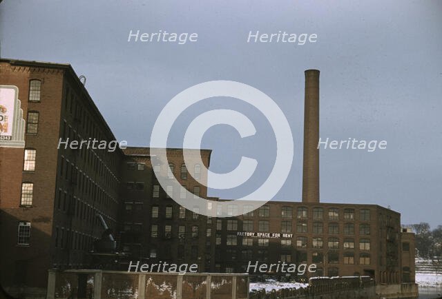Factory buildings in Lowell, Mass., 1940 or 1941. Creator: Jack Delano.