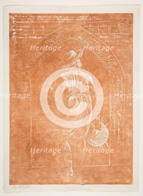 Frontispiece to Jerusalem, the Emanation of the Great Albion, [ca. 1804-20] (?). Creator: William Blake.