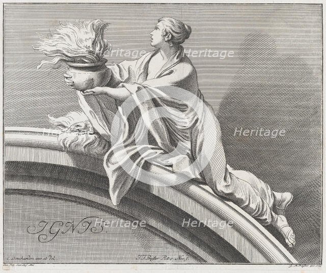 Fire, 1735. Creator: Johann Justin Preissler.