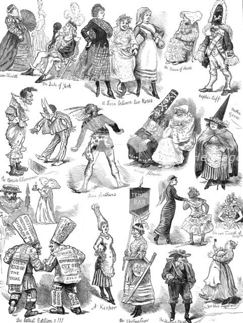 Fancy Dress Ball at the Brookwood Surrey Lunatic Asylum, 1881. Creator: Unknown.