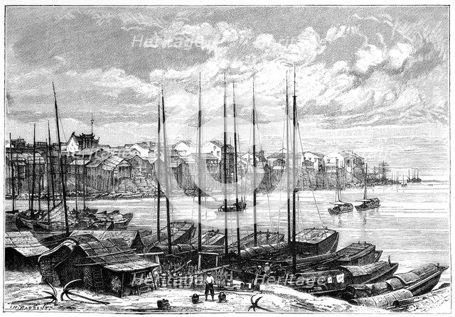 Wuhan, China, 1895.Artist: Charles Barbant