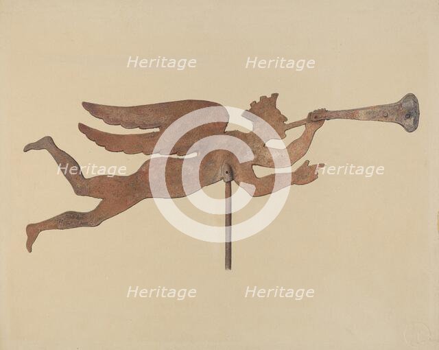 Weather Vane Finial, c. 1937. Creator: Eric Mose.