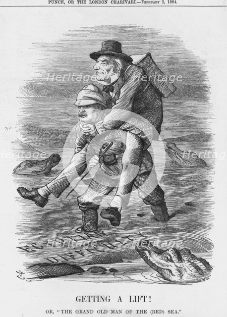 'Getting a Lift', 1884. Artist: Unknown