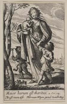 Charity, 1636. Creator: Abraham Bosse.