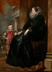A Genoese Noblewoman and Her Son, c. 1626. Creator: Anthony van Dyck.