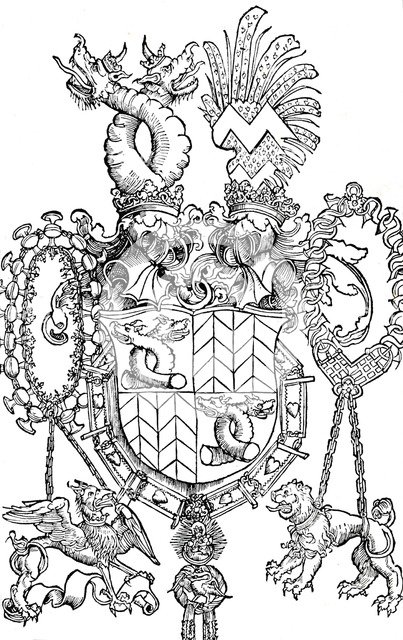 'The Coat of Arms of Florian Waldauf', 1500 (1906). Artist: Albrecht Durer.