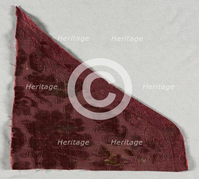 Silk Fragment, 1700s. Creator: Unknown.