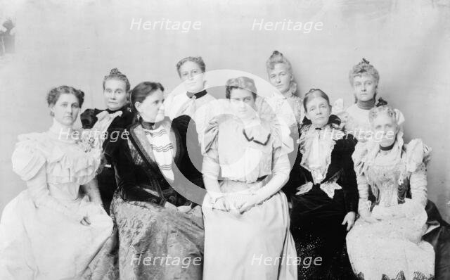 Mrs. Cleveland and the ladies of the Cabinet, no. 2, c1897. Creator: Frances Benjamin Johnston.