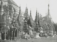 The base of the Grand Pagoda, Rangoon, Burma, 1895.  Creator: Unknown.