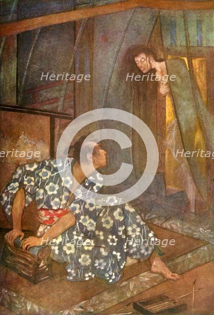 'A Kakemono Ghost', 1912. Creator: Evelyn Paul.