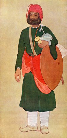 'The Rajput warrior from the War Group', 1929.Artist: Fyzee Rahamin