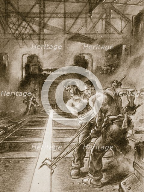 Also as soldiers of work: SA men in the front line', 1938. Artist: Unknown