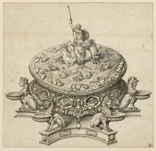 Design for a Saltcellar, 17th century. Creator: possibly Hans Friedrich Schorer German, born 1585, active 1609-1649.