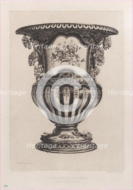 Porcelain from Vincennes, 1862. Creator: Jules-Ferdinand Jacquemart.