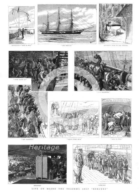 ''Life on board the Training Ship "Mercury" ', 1890. Creator: Unknown.