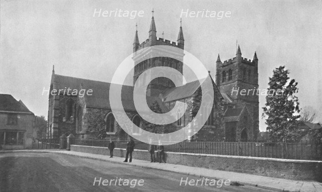 'Wimborne Minster', c1910. Artist: Unknown.