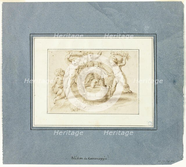 Putti Making Wine, n.d. Creator: Unknown.