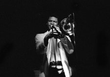 Robin Eubanks, Ronnie Scott’s Jazz Club, Soho, London, May 1990. Creator: Brian O'Connor.