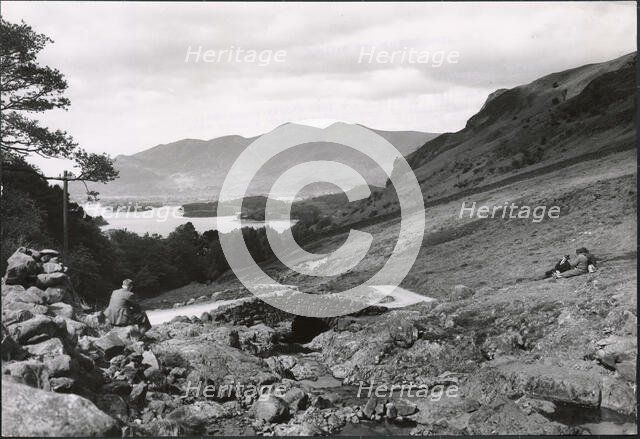 Ashness Bridge, Borrowdale, Allerdale, Cumbria, 1930s. Creator: J Dixon Scott.