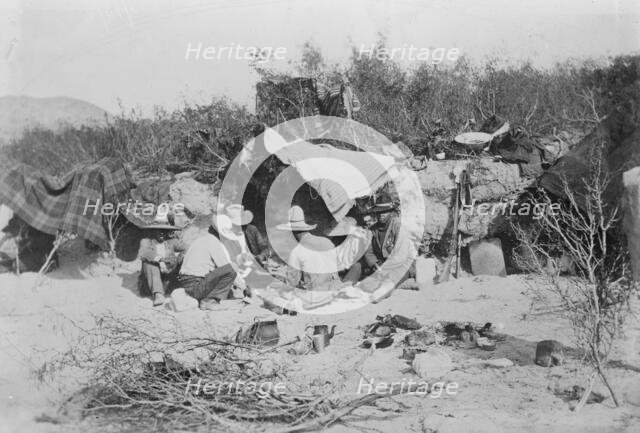Insurrectos camp, between c1910 and c1915. Creator: Bain News Service.
