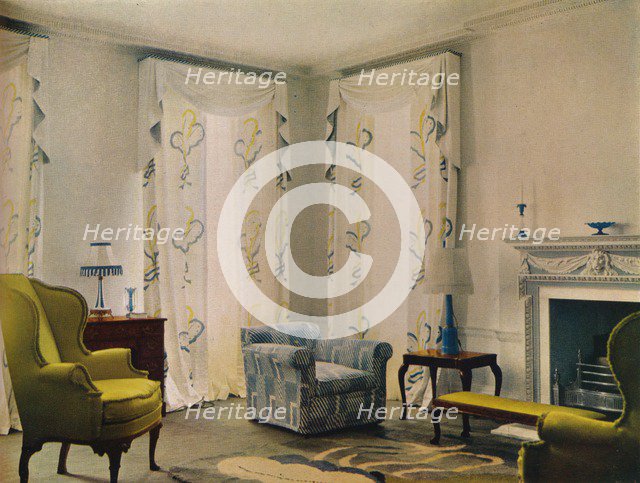 Morning room in the house of Mr Vestey at 9 Templewood Avenue, Hampstead, London, 1932. Artist: Unknown.
