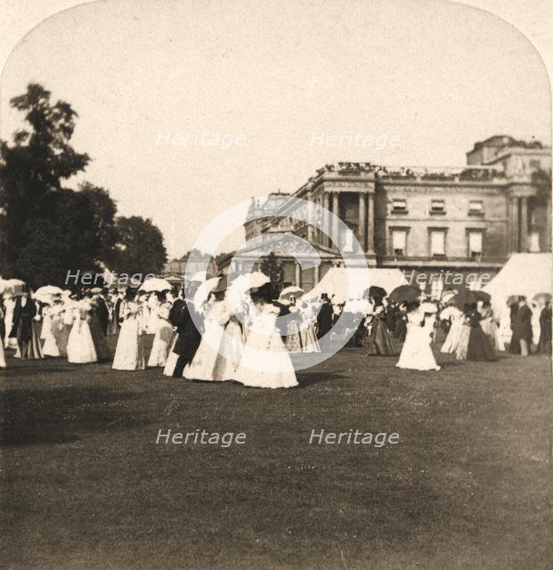 'Garden Party, Buckingham Palace, London, England', 1900.  Creator: Works and Sun Sculpture Studios.