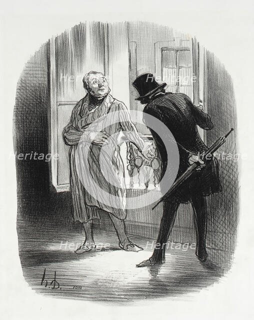 Ce logement est un peu cher, pour la place Royale..., 1844. Creator: Honore Daumier.