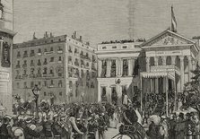 Opening of the Spanish Courts on February 15, 1878, Madrid, Spain, 1878. Creator: Alejandro Ferrant y Fischermans.