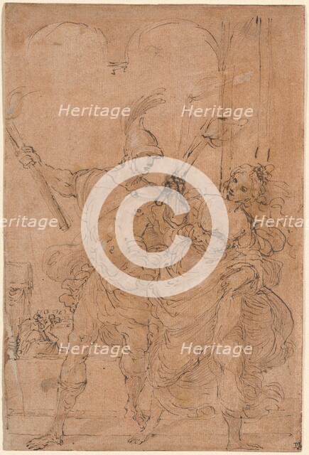 Alexander and Thaïs Setting Fire to Persepolis, probably c. 1592. Creator: Lodovico Carracci.