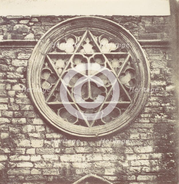 Rose Window, 1850s. Creator: Unknown.