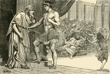 'Theseus and Aegeus', 1890.   Creator: Unknown.