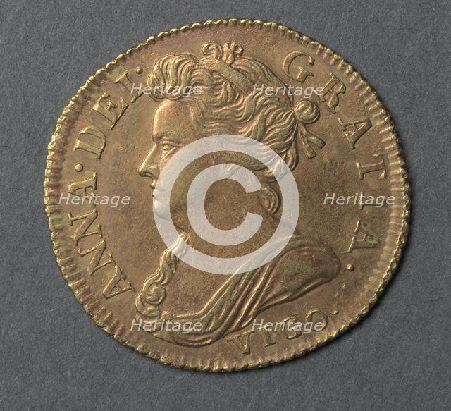 Half Guinea (obverse), 1703. Creator: Unknown.