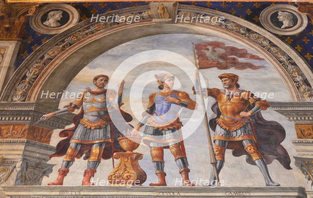 Decoration of the Sala dei Gigli, 1482-1484. Artist: Ghirlandaio, Domenico (1449–1494)