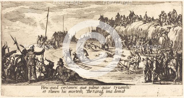 The Nailing to the Cross, c. 1618. Creator: Jacques Callot.