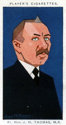 James Henry Thomas, British trade unionist and politician, 1926.Artist: Alick P F Ritchie