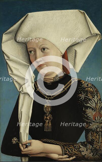 Portrait of a Lady wearing the Order of the Swan, 1490. Creator: Anon.