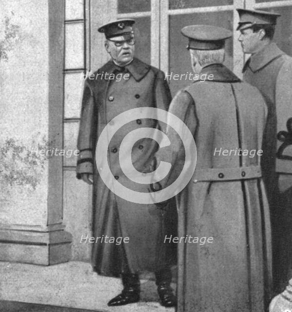 Inter-allied Solidarity; US Major General Bliss. First meeting of the Higher Inter-Allied..., 1918 Creator: Unknown.