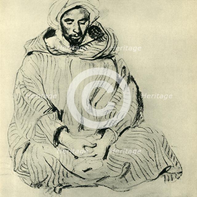 Praying Arab, 1832, (1943). Creator: Eugene Delacroix.