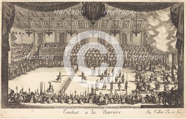 Combat at the Barrier, 1627. Creator: Jacques Callot.