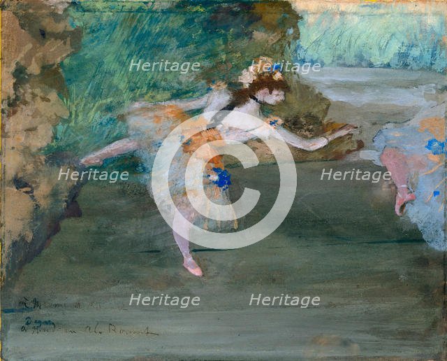 Dancer Onstage, ca. 1877. Creator: Edgar Degas.