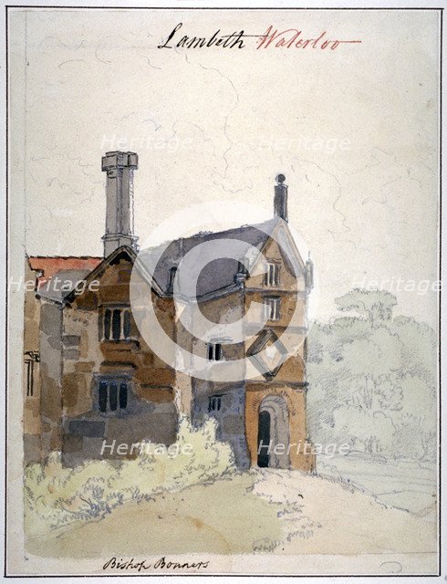 View of a house in Lambeth Marsh, London, c1825. Artist: Anon