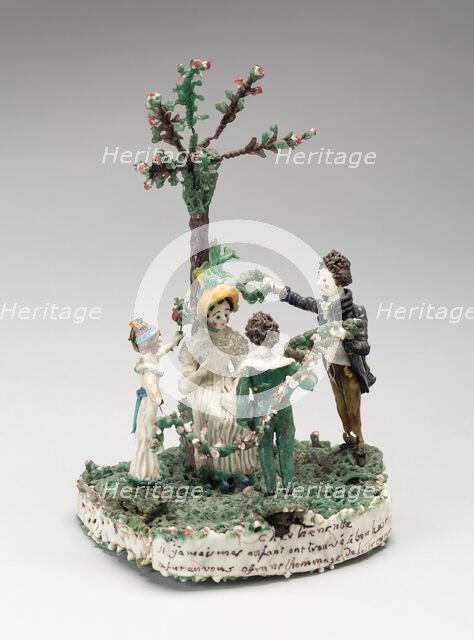 The May Dance, France, Early 19th century. Creator: Verres de Nevers.