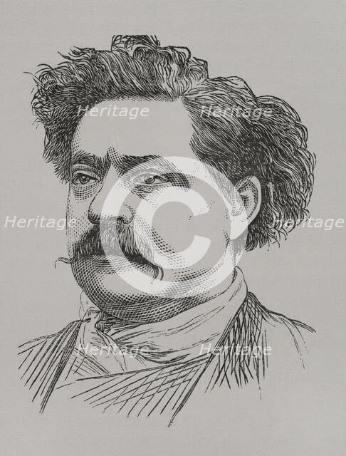 Portrait of Frédéric Cournet, French journalist who worked for the newspaper "Le Réveil", 1871.  Creator: Unknown.